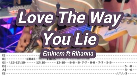 Love The Way You Lie |©Eminem ft Rihanna |【Guitar Cover】with TABS - YouTube