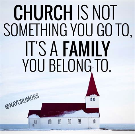 Church is not something you go to, it’s a family... | Church sign sayings, Church quotes, Church ...