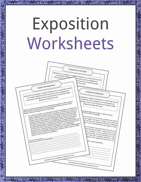 Exposition Examples, Definition and Worksheets | KidsKonnect