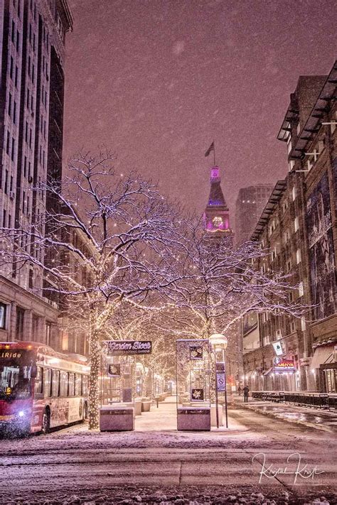 16th Street Mall in the Snow | Denver Photo Blog