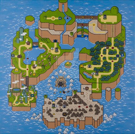 Super Mario World Map by kawuro on DeviantArt