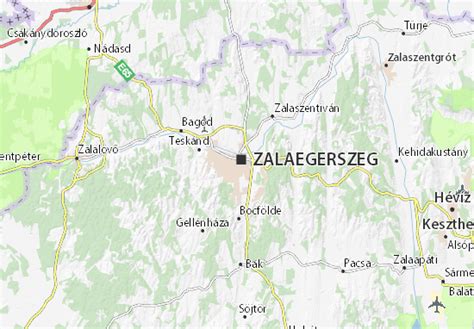 MICHELIN Zalaegerszeg map - ViaMichelin