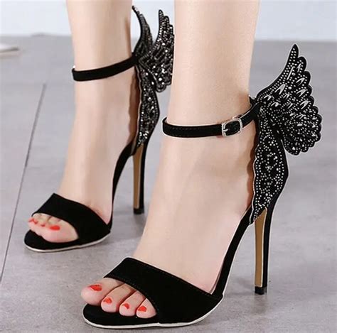 Size 4~9 Fashion Butterfly High Heels Women Pumps 2016 Thin Heels Sexy Summer Women Shoes ...