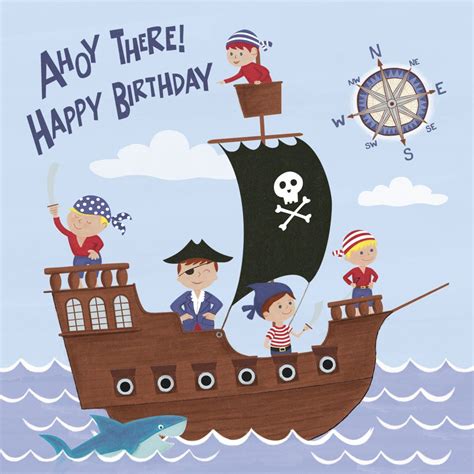 Carte d'Anniversaire "Pirates" (24088) : achat | Birthday cards ...