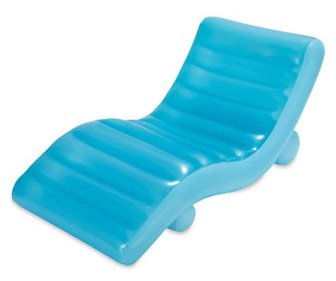 Blue Inflatable Chaise Lounge Pool Float - Big Lots in 2021 | Cool pool floats, Pool lounge ...