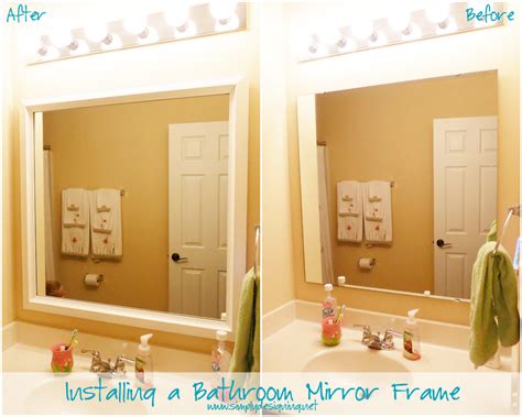 Installing Bathroom Mirror Frames