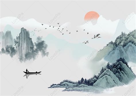 Chinese Landscape Painting Wallpaper