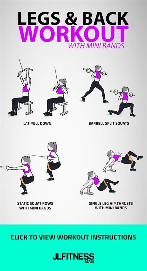 Legs & Back Workout with Mini Bands. This workout is relatively short, but the exercises are ...