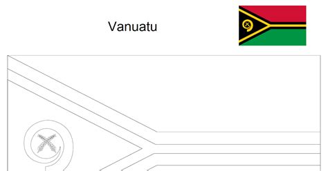 Geography Blog: Vanuatu flag colouring page