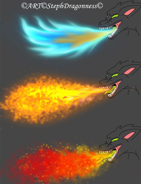 Practice Work: Flame breath 2 by StephDragonness on DeviantArt