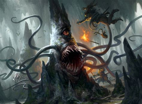 Lurking Roper MtG Art from Adventures in the Forgotten Realms Set by ...