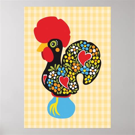 Famous Rooster of Barcelos Nr 06 Poster | Zazzle.com