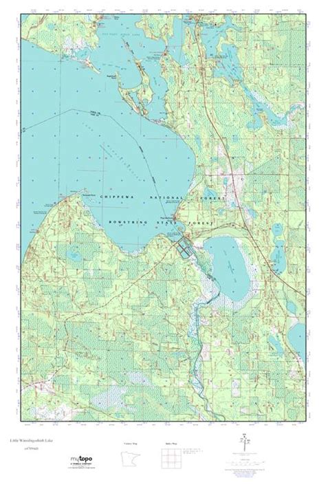 MyTopo Little Winnibigoshish Lake, Minnesota USGS Quad Topo Map