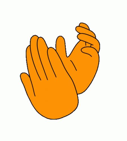 Hand Clap Sticker - Hand Clap Applause - Descobrir e Compartilhar GIFs