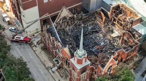 First Baptist Dallas to worship at convention center after fire claims historic chapel | United ...