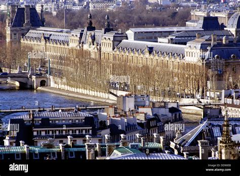 Aerial view of the Louvre. Paris. France Stock Photo - Alamy