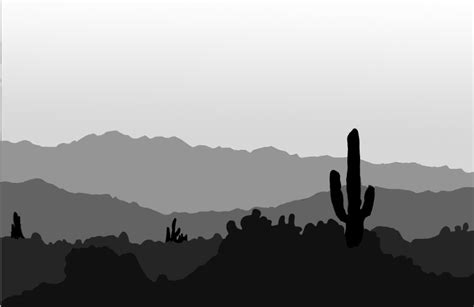 Arizona Desert Silhouette by desertwind75 on DeviantArt | Landscape ...