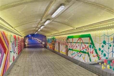 Premium Photo | Abstract graffiti in the underpass