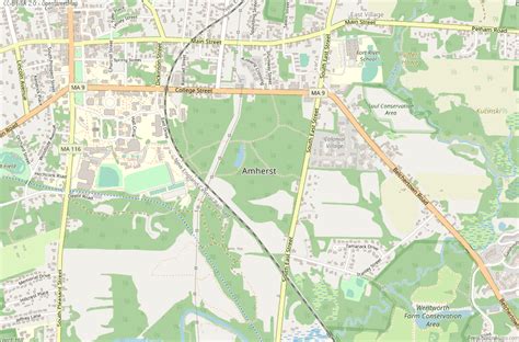 Amherst Map United States Latitude & Longitude: Free Maps