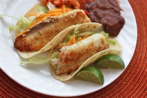 fried tilapia fish tacos with cabbage