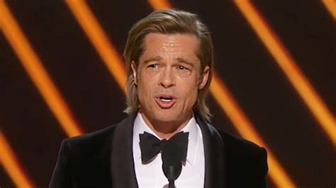 Brad Pitt Gives Emotional Speech After Oscar Win For Best Supporting Actor