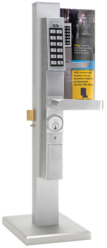 Alarm Lock DL1300/26DKIT Satin Chrome Trilogy T3 2000-User Narrow Stile ...