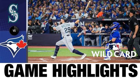 Mariners vs. Blue Jays Wild Card Game 1 Highlights (10/7/22) | MLB ...