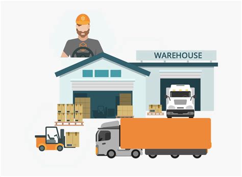 Warehouse Clipart Shipping Warehouse - Logistics Warehouse Png , Free ...