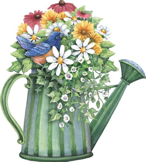 watering can full of spring flowers | decopaj | Pinterest | Spring ...