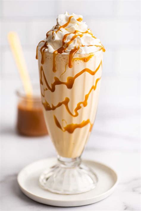 Dreamy Caramel Milkshake - Baking Mischief