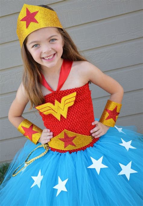 Girls Wonder Woman Costume Wonder Woman Superhero costume