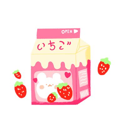 Strawberry Milk Sticker