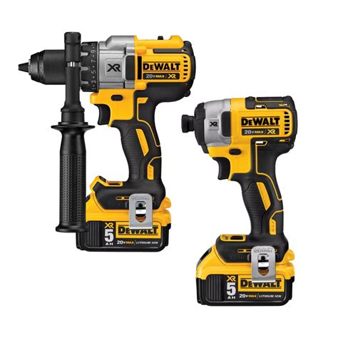 DEWALT 20V Cordless MAX Li-Ion Hammer Drill/Impact Driver Combo Kit | The Home Depot Canada