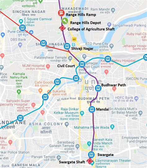 Pune Metro Line Map