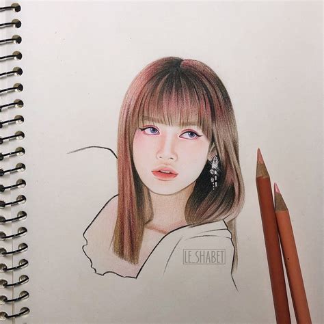 Lisa Blackpink Drawing Pencil Easy