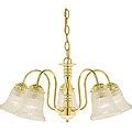 Five-light Polished Brass Chandelier - Overstock Shopping - Great Deals ...
