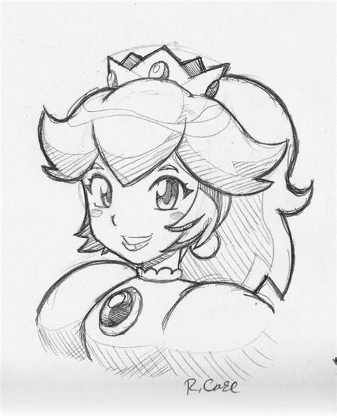 Princess Peach sketch by rongs1234 on deviantART | Dibujos ...