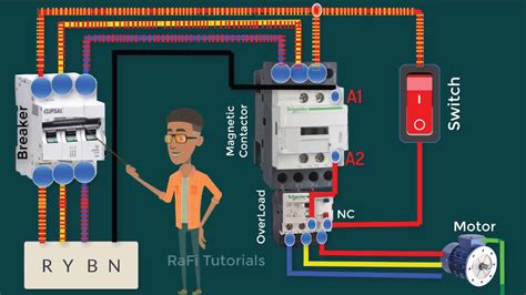 Schematic Diagram Of Magnetic Contactor