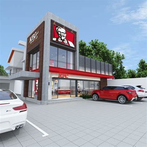 KFC BengKengkong facade | Modern restaurant design, Retail architecture ...