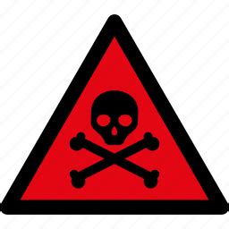 Danger, toxic, warning, attention, caution, hazard, skull icon ...