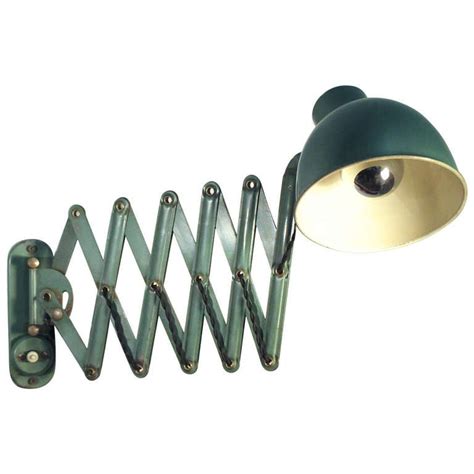 Green Enamel Vintage Accordion Wall Lamp at 1stDibs | vintage accordion ...