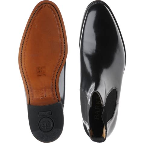 Barker shoes | Barker Professional | Bedale Chelsea boots in Black Polished at Herring Shoes