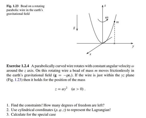 Constraints of a mechanical system