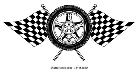 Wheel Flags Illustration Wheel Racing Flags Stock Vector (Royalty Free) 184455860 | Shutterstock