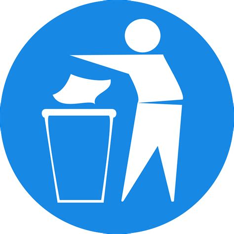 Free vector graphic: Man, Recycling, Trash, Blue, Sign - Free Image on Pixabay - 34164
