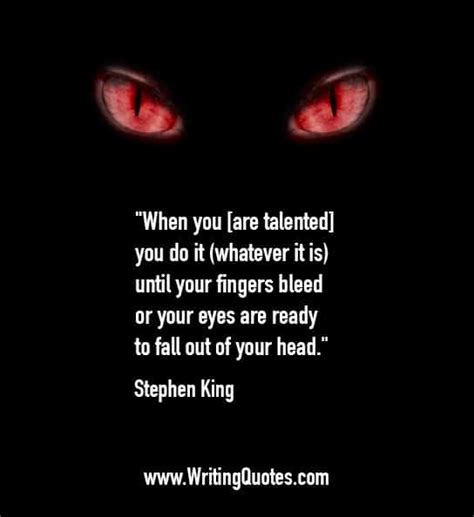 Stephen King Quotes - Fingers Bleed