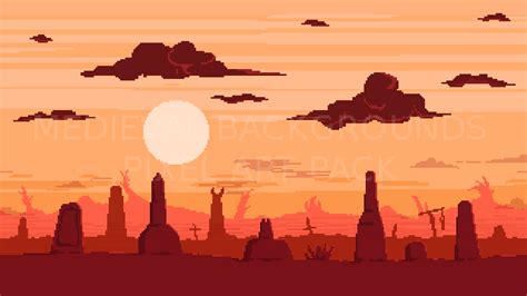 2D Pixel Art Medieval Backgrounds Pack by Arludus