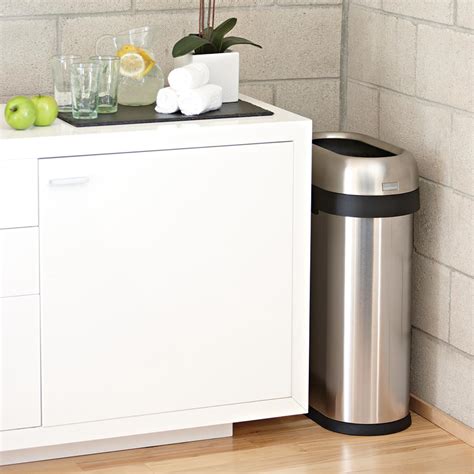 Amazon.com: simplehuman Slim Open Trash Can, Commercial Grade, Heavy ...