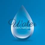 Water Drop and Water Flow vector icon. Business sign for Natural source or Mineral Water Stock ...
