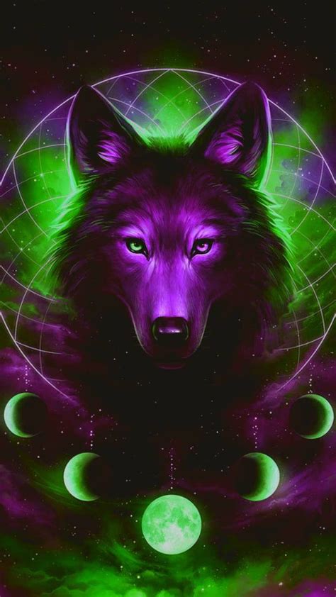 Neon Lobo Galaxy - Neon Wolf New For Android Apk Download : Elementos ...